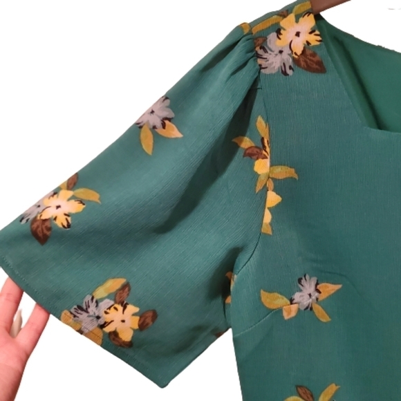 Ann Taylor Factory Floral Square Neck Dress - Picture 3 of 7